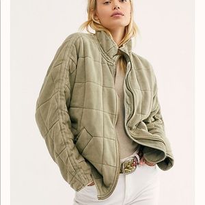 Free People Quilted Dolman Jacket